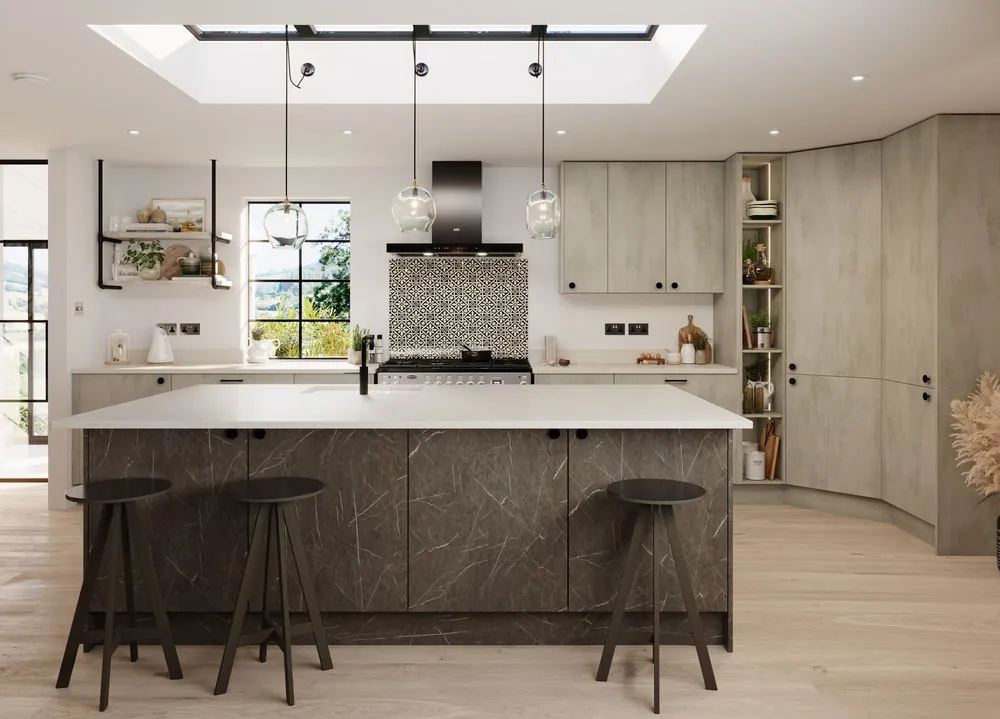 Eterna Ossido Grigio & Patagonia Marble