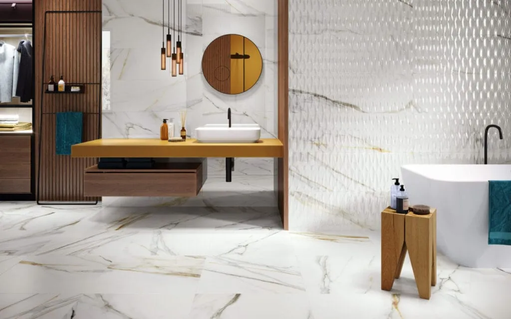 CARINA GOLD FLOOR 595X595X8.8 GOLD DECOR 316X1000X10.4 SETTING